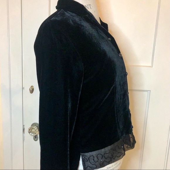 Anne Carson velvet jacket 8P - Picture 4 of 6